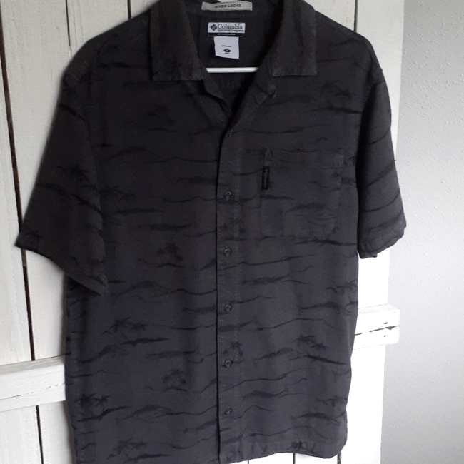 Columbia Men's Short-Sleeve Pfg Shirt Sz M